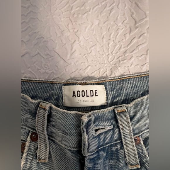 Agolde pinch waist high rise kick jean in color riptide - Picture 5 of 5